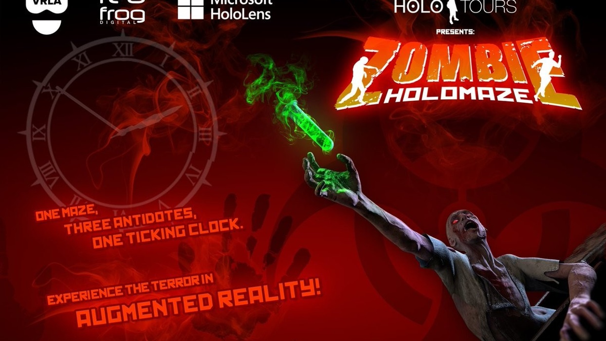 red frog ar zombie holomaze experience at VRLA