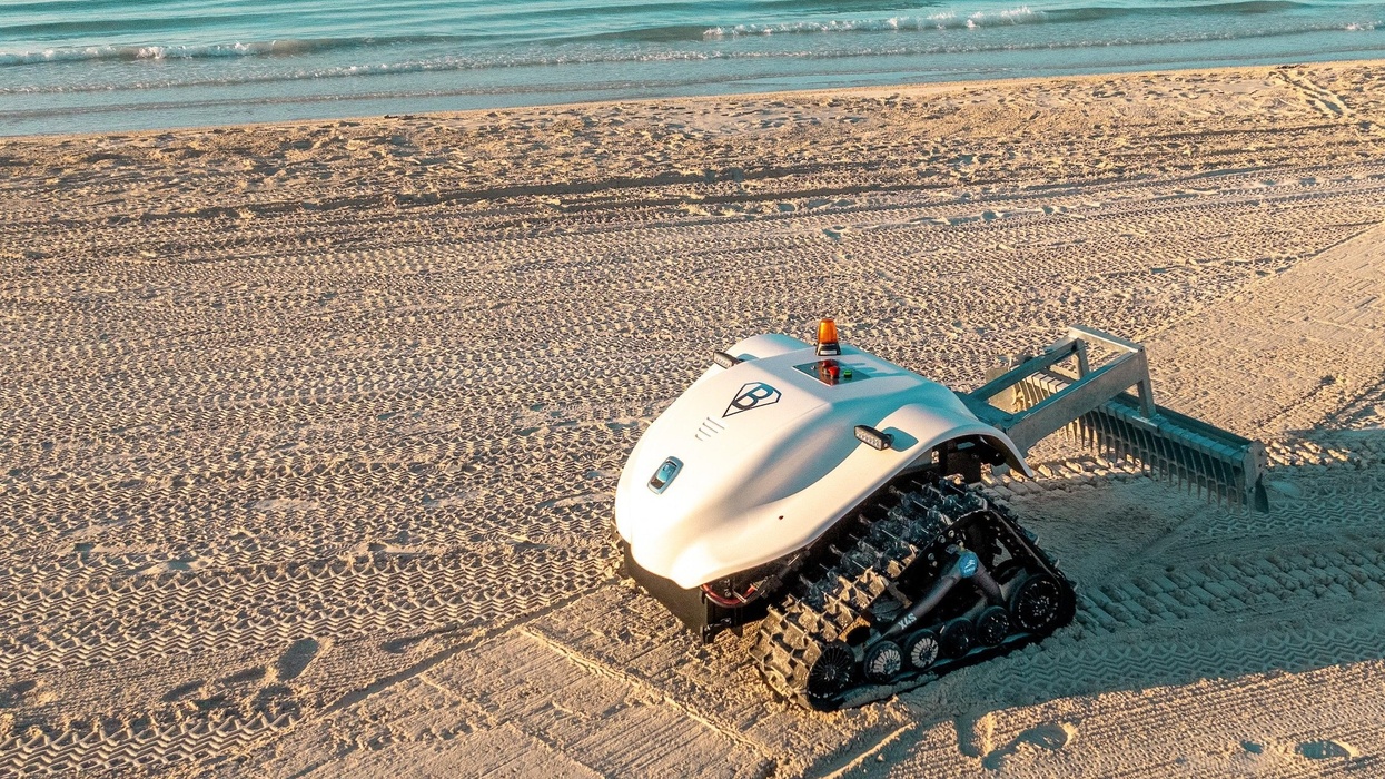 red sea global beach cleaning robot