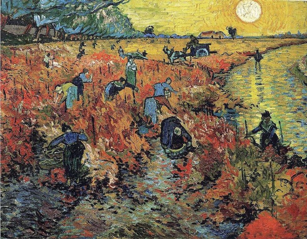 Red vineyards by van gogh pushkin state museum of fine arts
