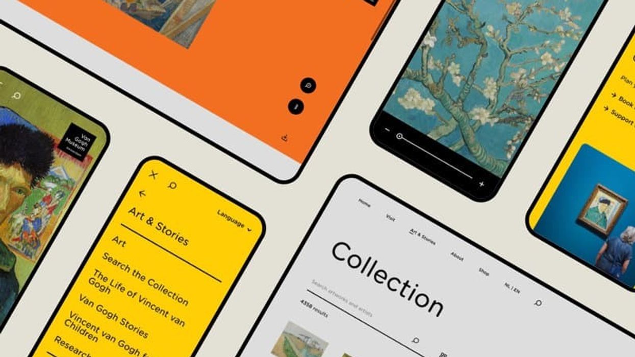 redesign of Van Gogh Museum website