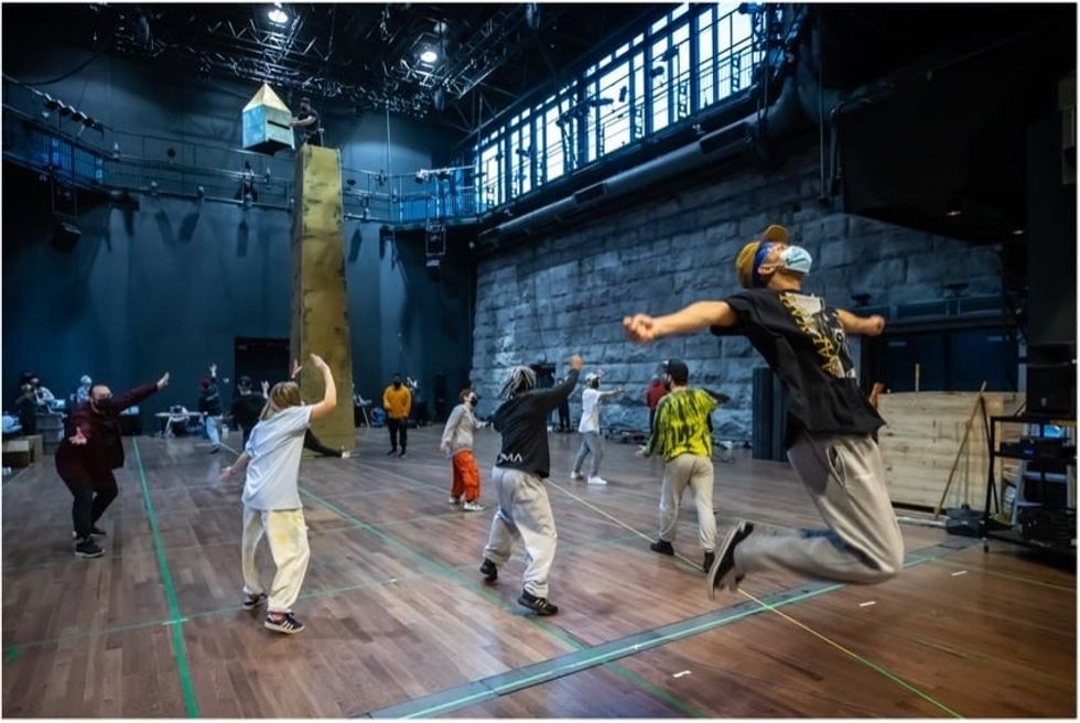 Rehearsal session for the Opening Ceremony of the IHF World Men’s Handball Championship at Cirque Éloize