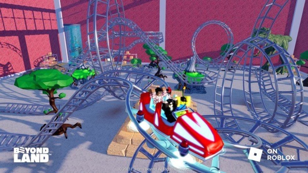 Reimagining Katmandu Park in Roblox - beyondland rollercoaster