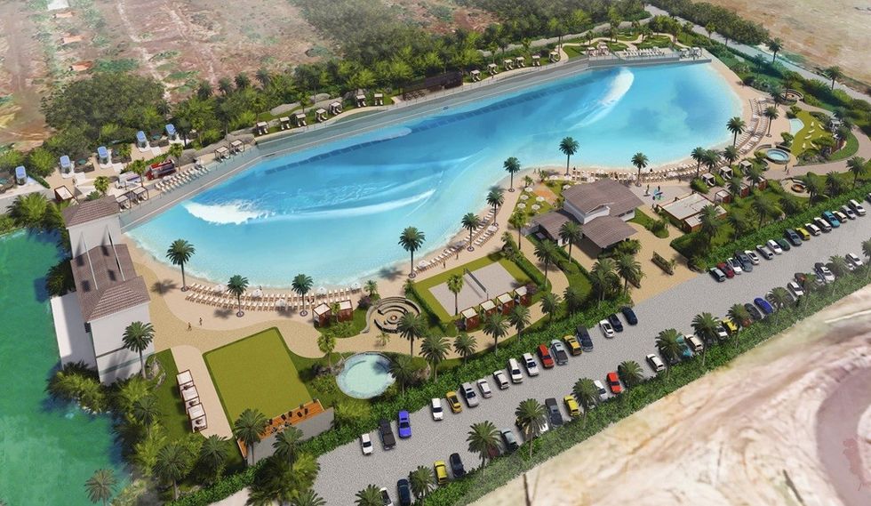 Render for The Point Surf Park