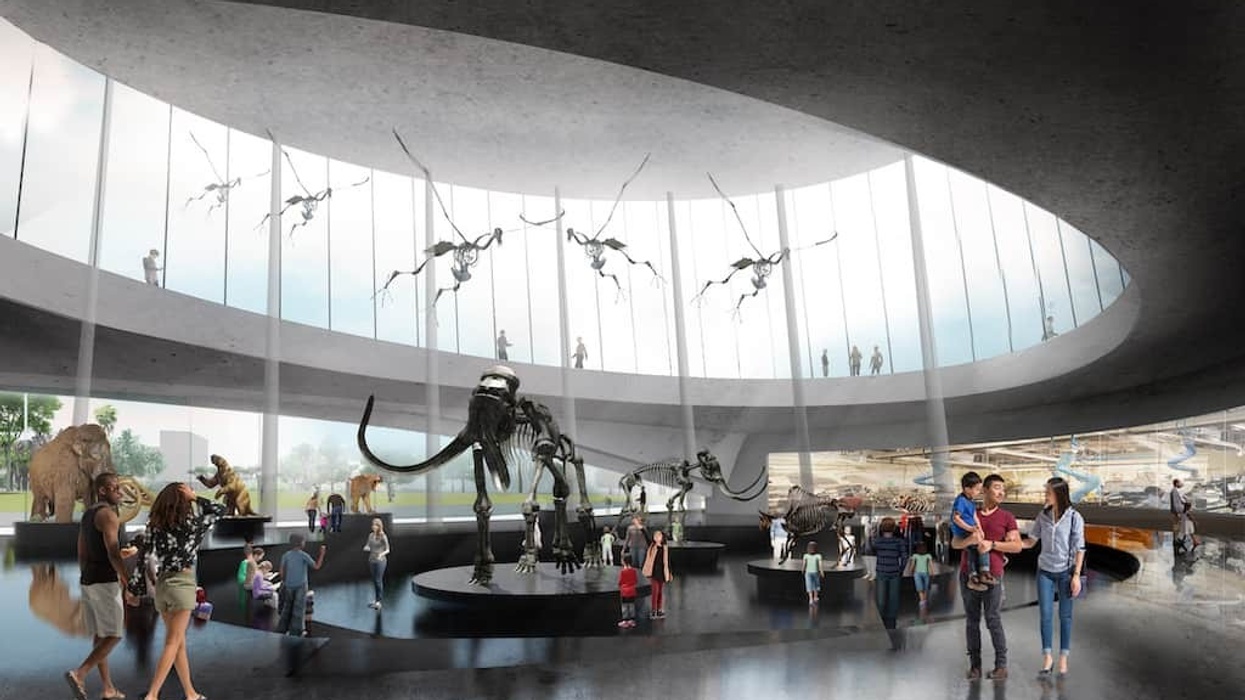 Rendering Exhibition Building La Brea Tar Pits