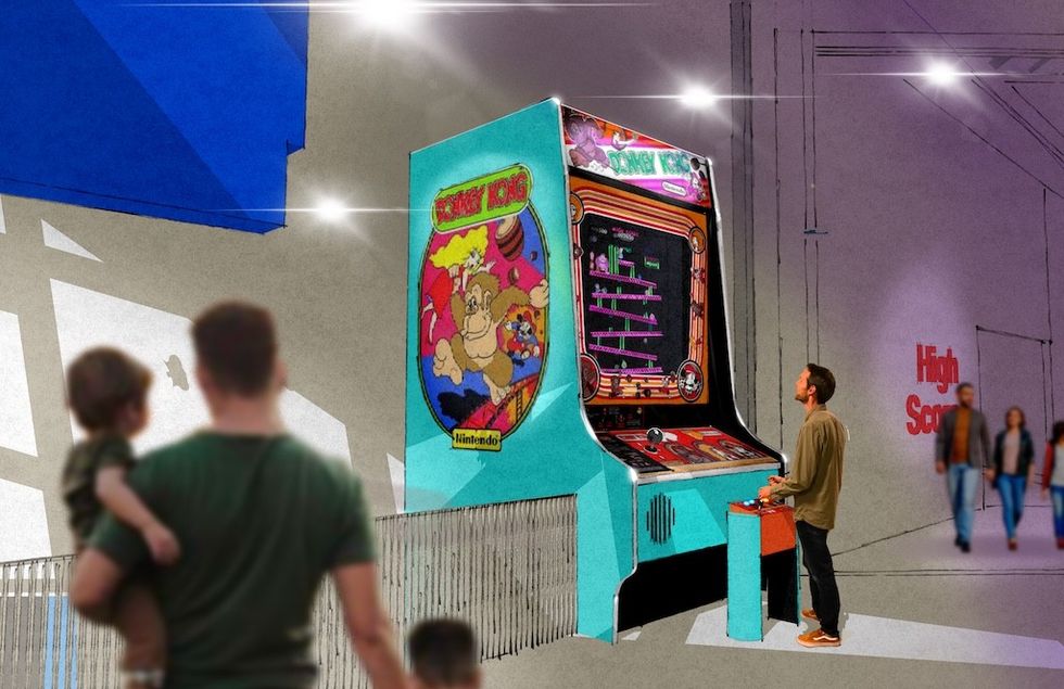 Rendering-giant-DK-game-Strong-Museum-of-Play