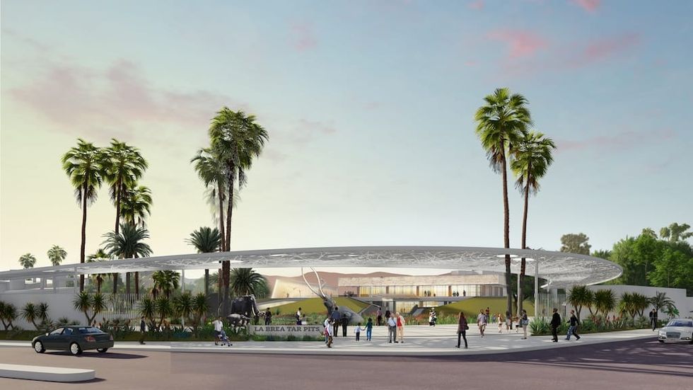 Rendering La Brea Tar Pits Entryway