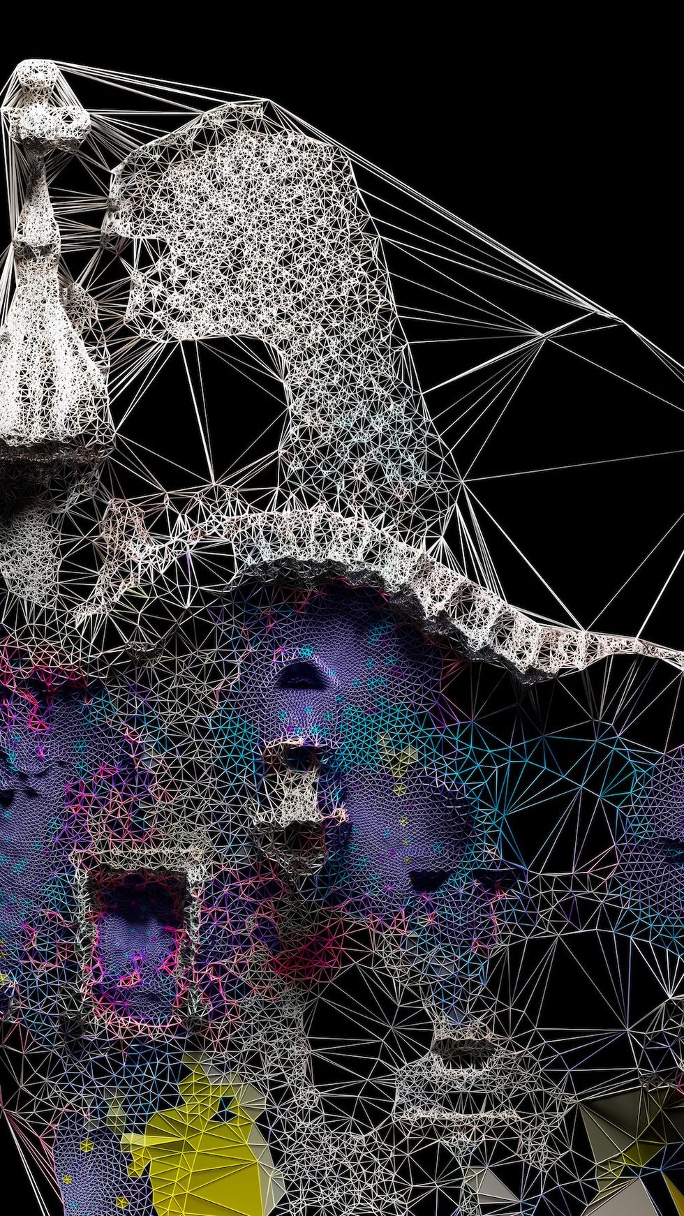 Rendering of 'Arborescent'. Image courtesy Quayola Studio.