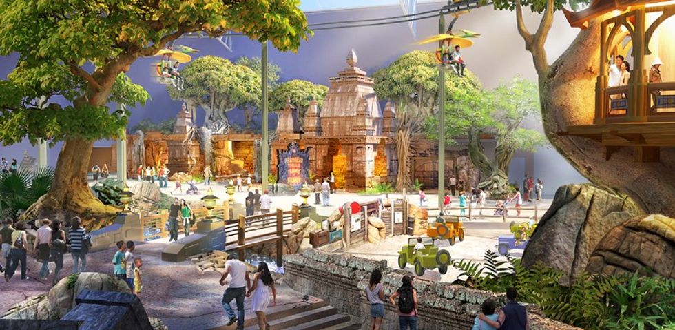 rendering of Jurassic Dream theme park, asian attractions projects