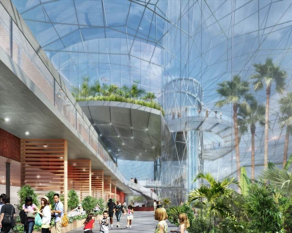 Rendering of The Leaf visitor entrance