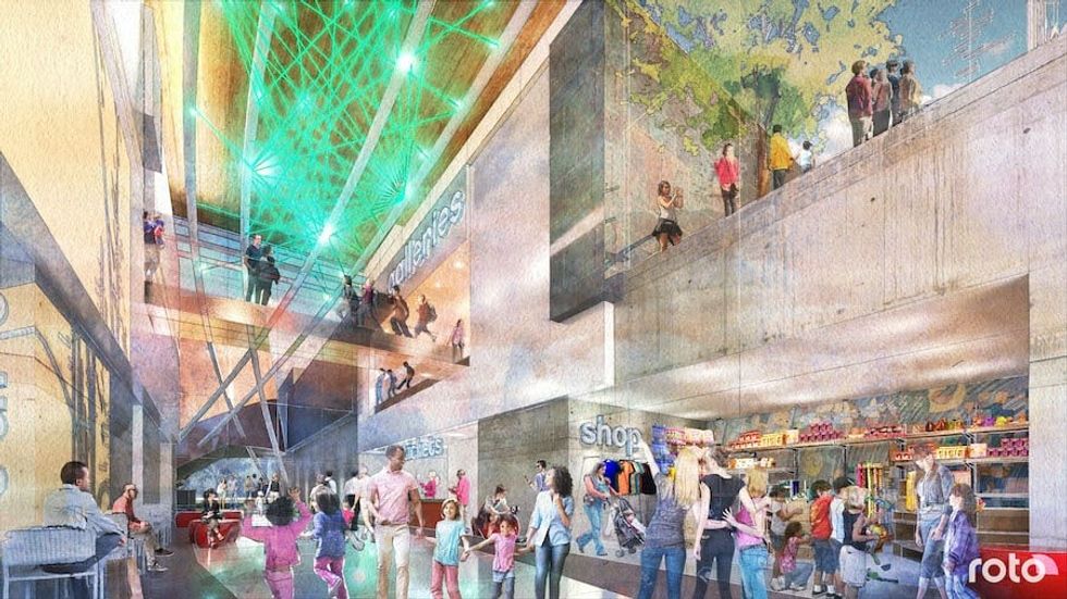 Renderings for children's science centre Virginia by Roto