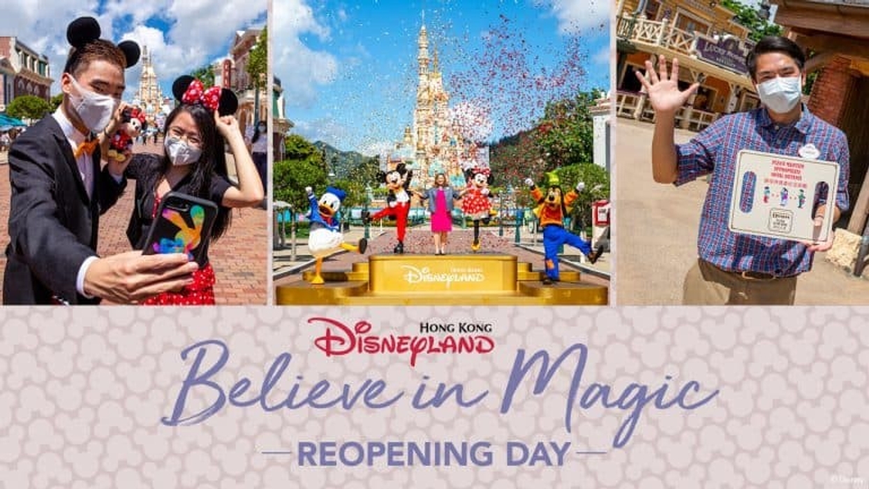 Reopening day Hong Kong Disneyland