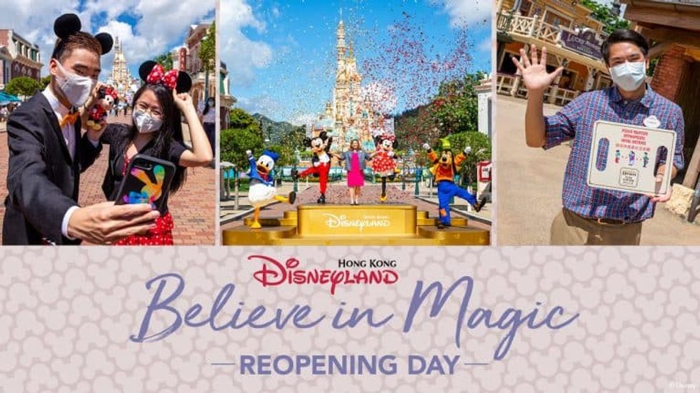 Reopening day Hong Kong Disneyland