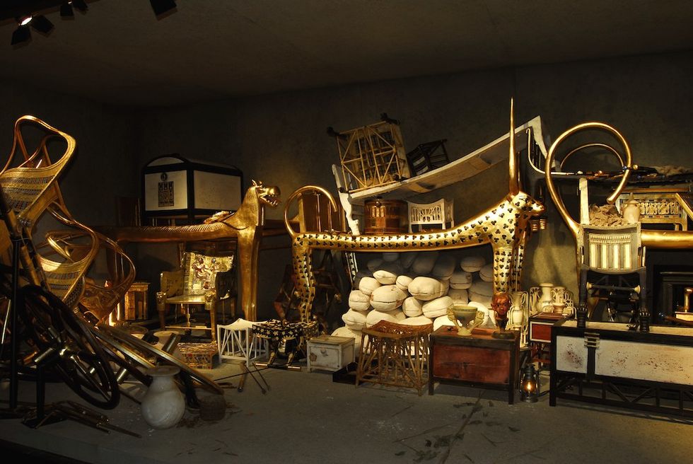 Reproduction of one of the burial chambers inside Tutankhamun’s tomb at TUTANKHAMUN: HIS TOMB AND HIS TREASURES.