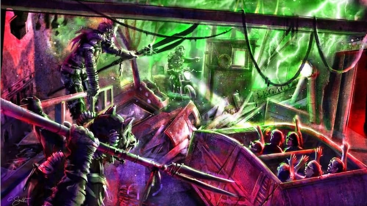 Road-Rage-stunt show dark ride Trans-Studio-Bali_artwork