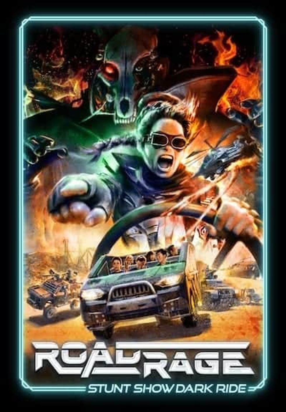 Road-Rage-stunt show dark ride Trans-Studio-Bali_poster