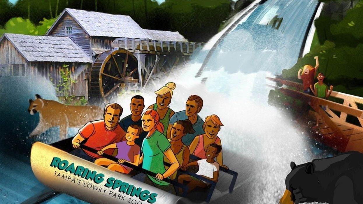 Roaring Springs water ride at Zoo Tampa at Lowry Park.