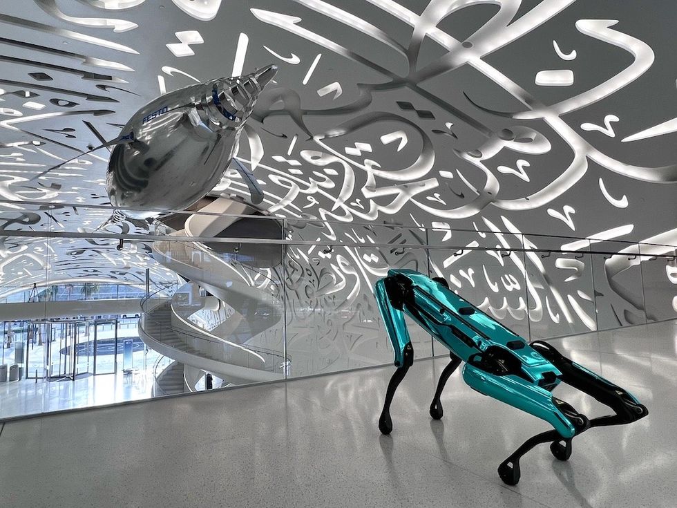 Robodog at Museum of Future Dubai