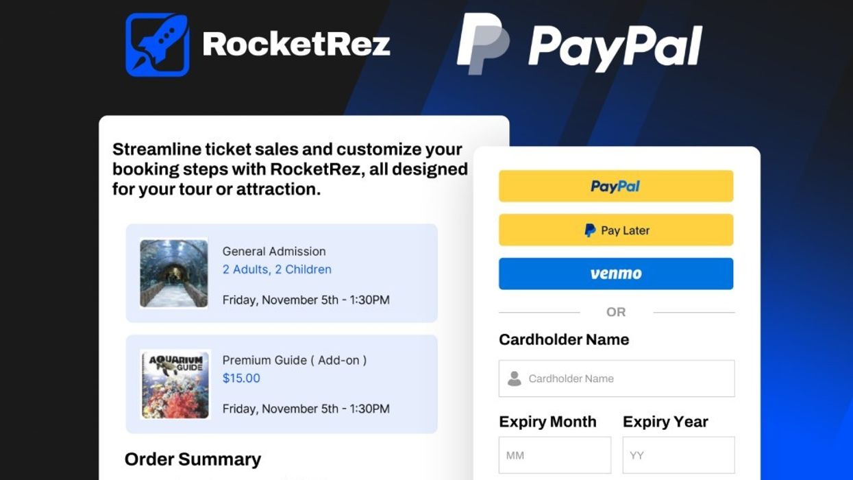 RocketRez integrates PayPal products