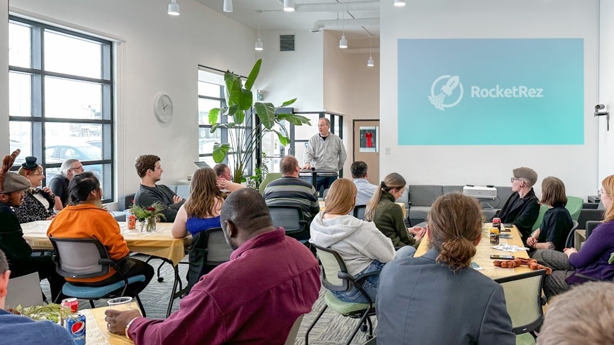 RocketRez team meeting