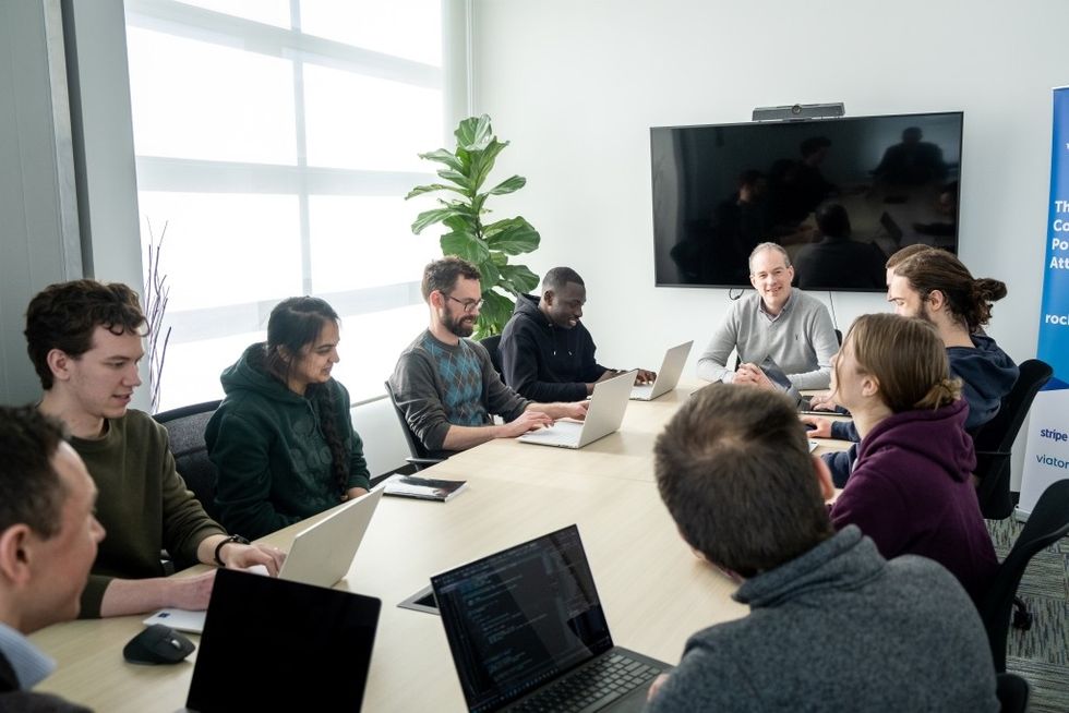 RocketRez team meeting