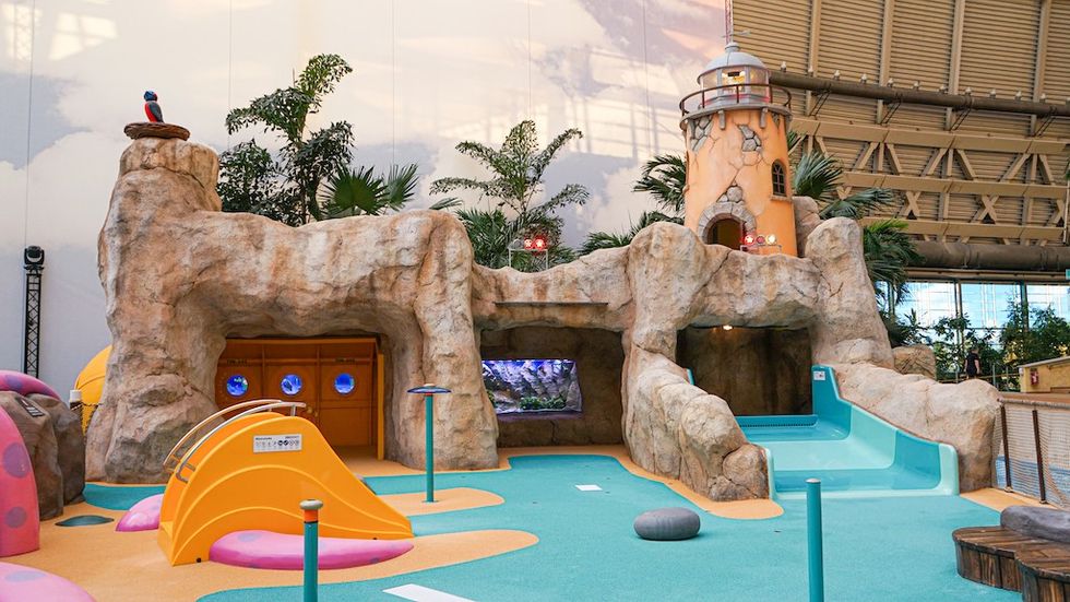 Rockwork at Tropical Islands