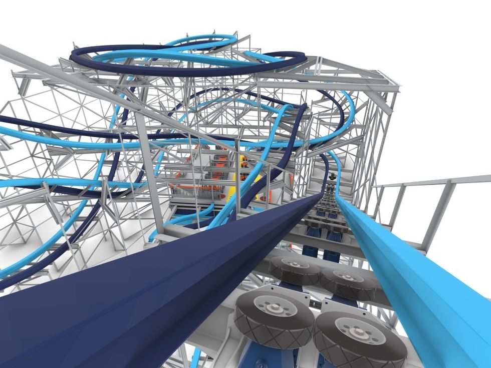 Rocky Mountain Construction Wild Moose Coaster reverse lift