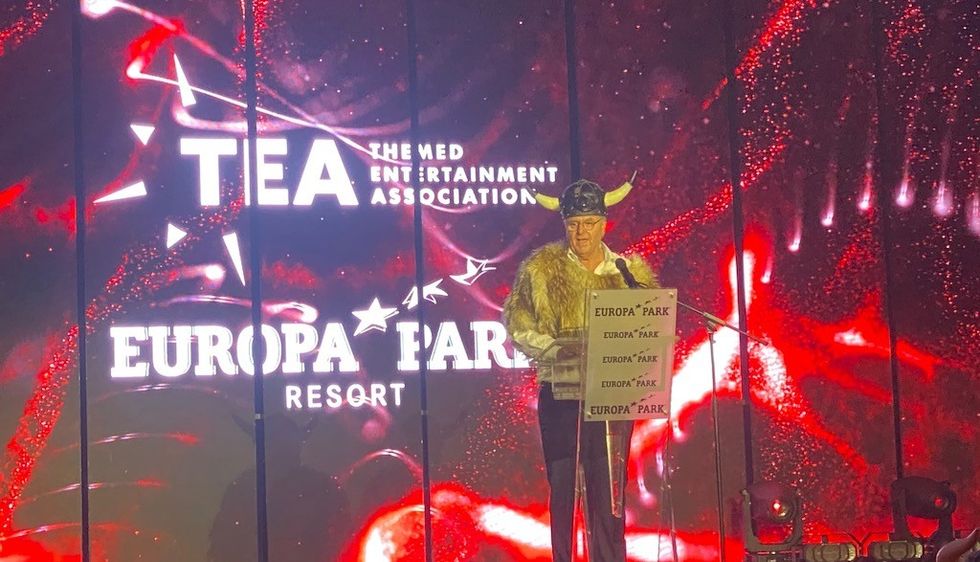 Roland Mack Viking fancy dress at TEA SATE 2023