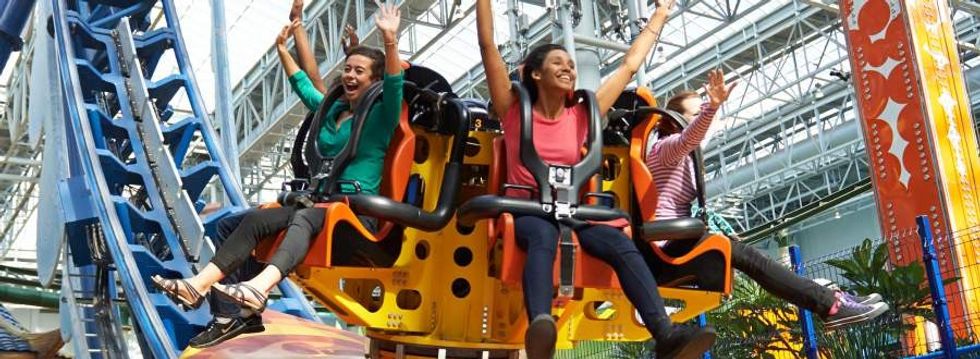 roller coaster in mall of america retailtainment nickelodeon
