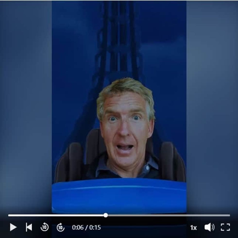 Rollercoaster selfie magic memories