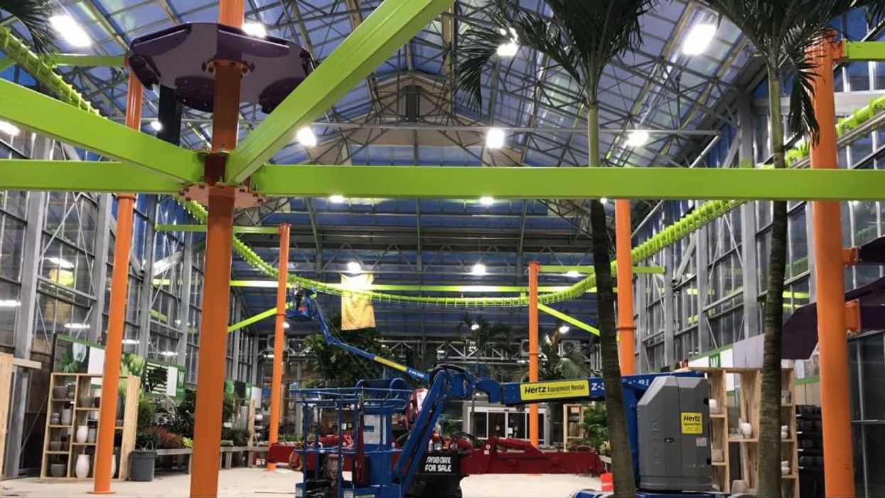 Ropes Courses Inc. installs first 220-degree Sky Rail zip line