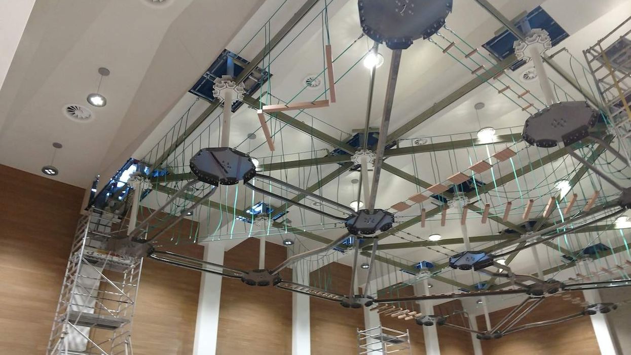 Ropes Courses Inc. provides suspended Sky Trail® ropes course to Qatar's Naufar rehab centre