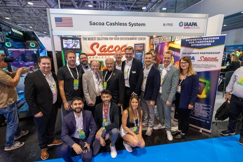 Sacoa Cashless System success at IAAPA Expo Europe 2023