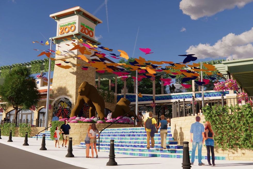 San Antonio Zoo entrance plan