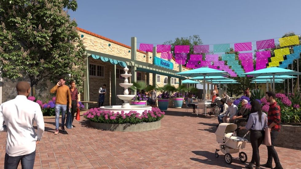 San Antonio Zoo_Entry Rentals Cantina Rendering PGAV Destinations