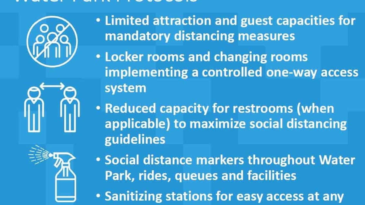 San Diego Tourism Authority water park reopening procedure