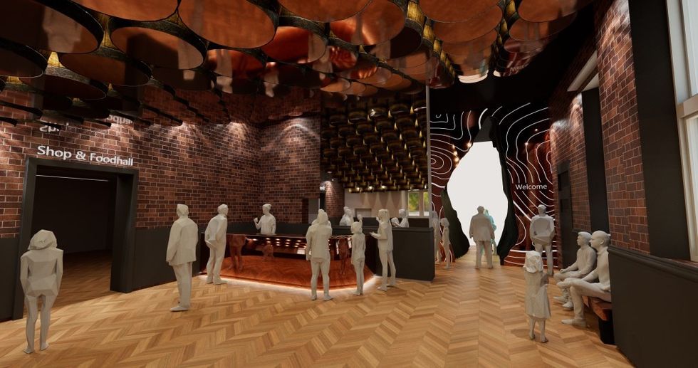 Sarner Brewery Heritage & Social History Experience welcome space render