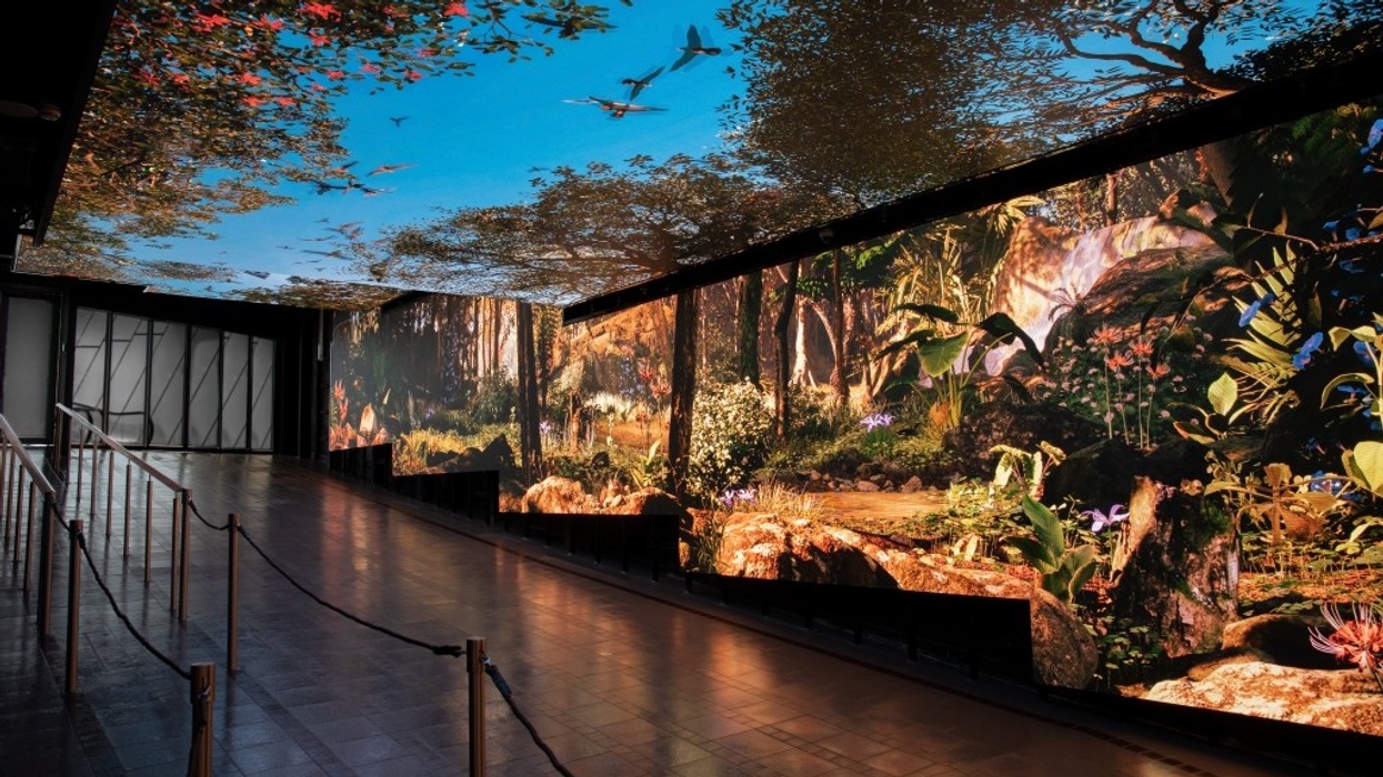 Sarner International Peak Tram Hong Kong exhibit ceiling screen