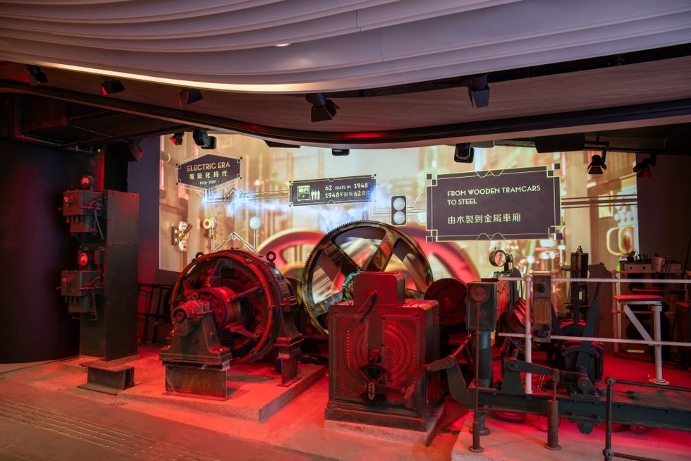 Sarner International Peak Tram Hong Kong exhibit engines