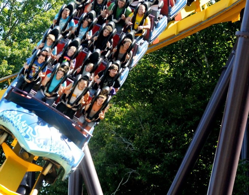 Scorcher rollercoaster Six Flags Over Georgia