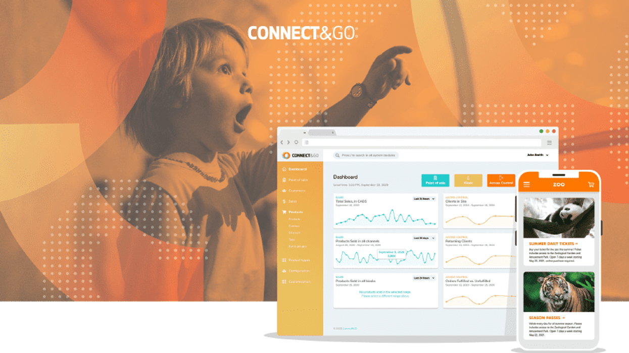 Screens from Konnect software for leisure and entertainment