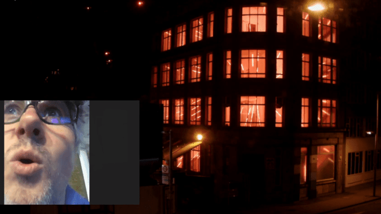 Screenshot from Scream the House Down zoom call