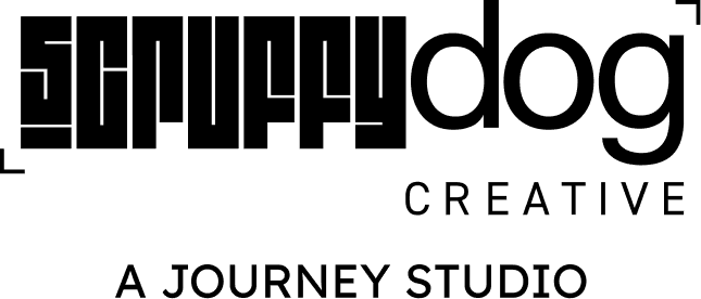 scruffy dog creative logo