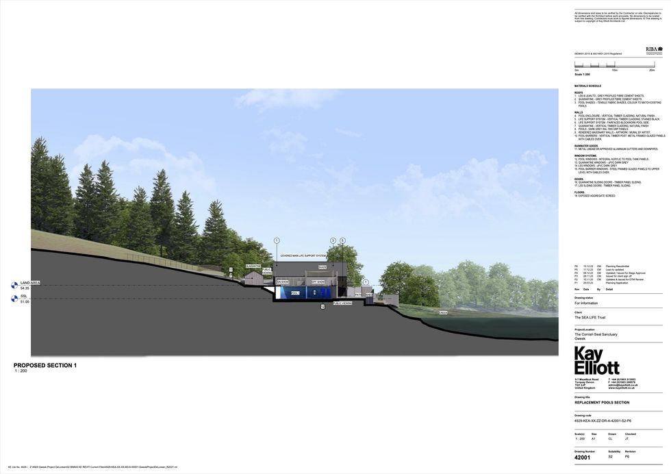 SEA LIFE TRUST Kay Elliott pools cross section plans
