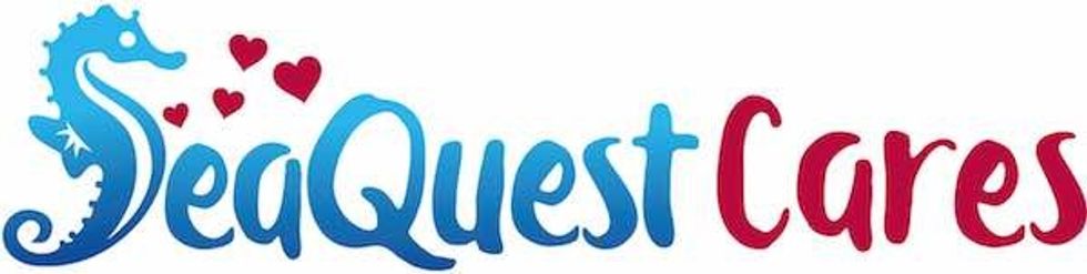 SeaQuestCares logo seaquest interactive aquariums logo x