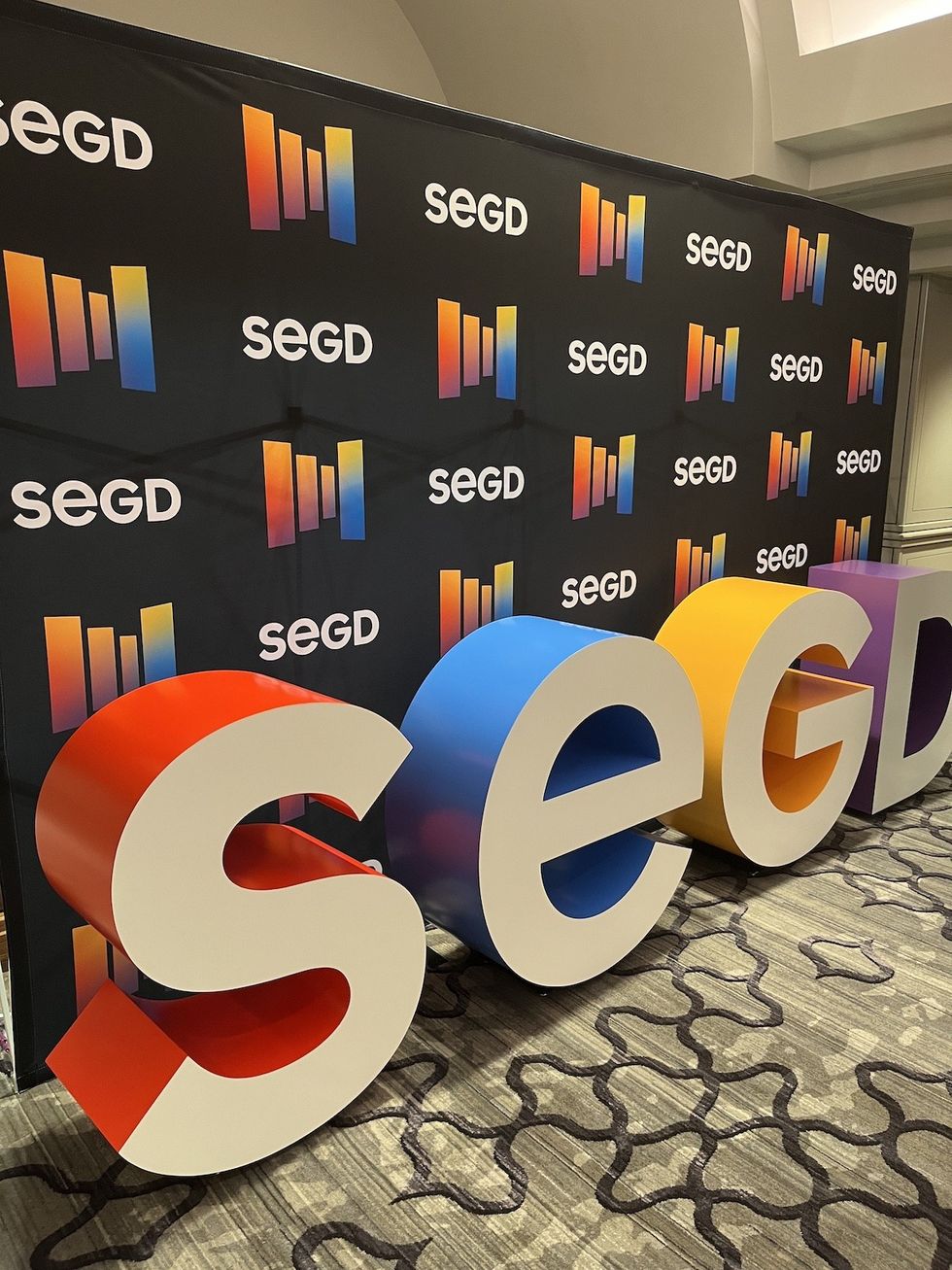 SEGD 2023 conference sign