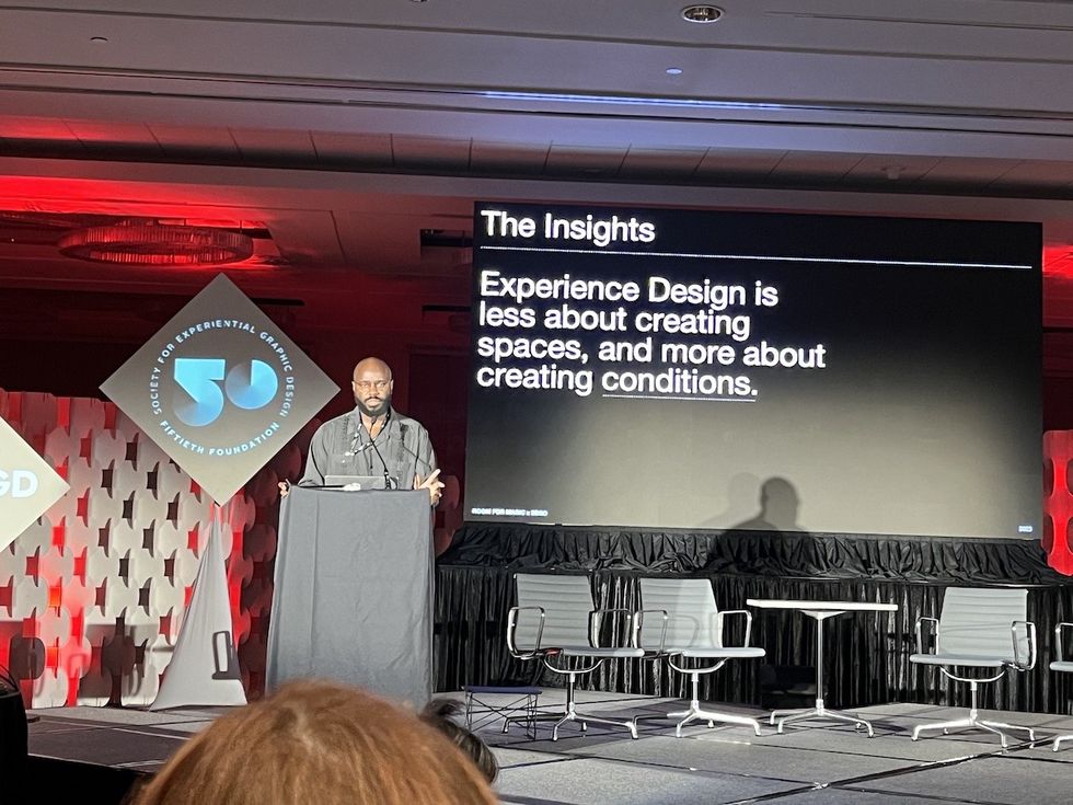 SEGD conference Tré Seals speaking