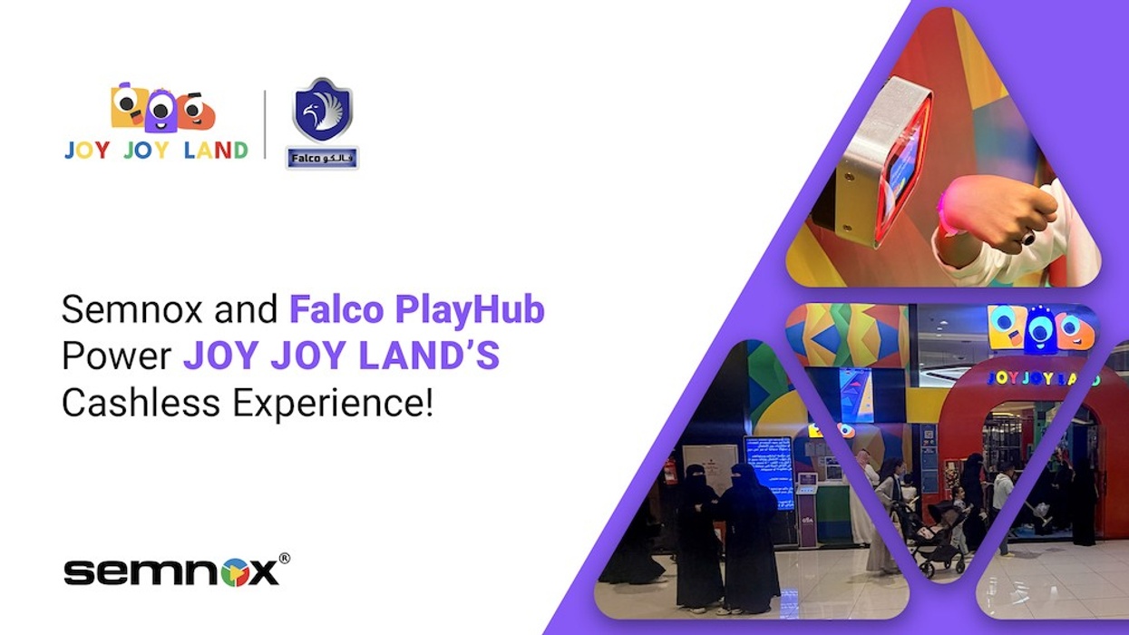 Semnox and Falco enable a cashless experience at colorful Joy Joy Land arcade.