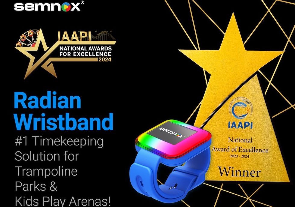 Semnox's Radian Wristband Won National Award of Excellence at IAAPI Expo 2024