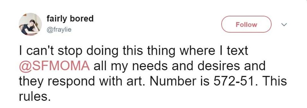 send me SFMOMA twitter