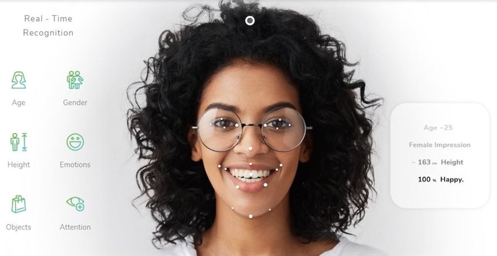 Sensape AI facial recognition AR experiences